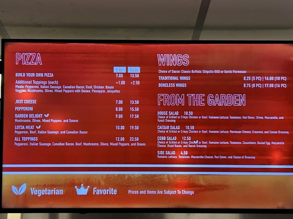 Desert Lanes & Kingpin Pizzeria Cafe Menu image 1